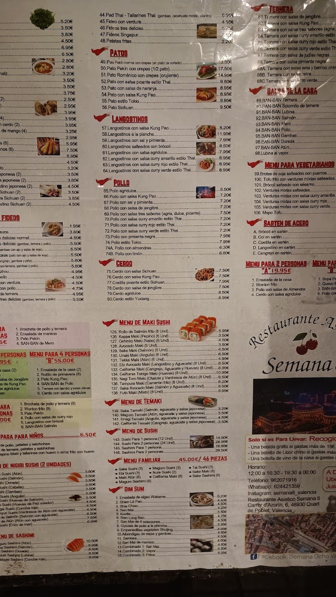 Menu Restaurante Asiático Semana 8-2